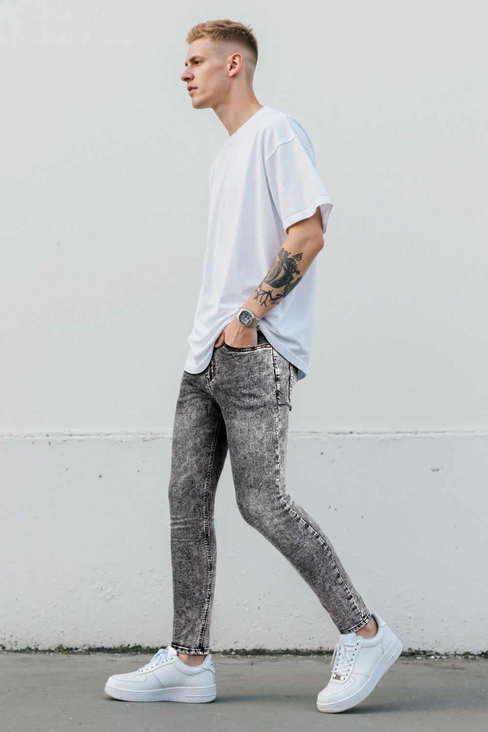 Pantalon Pitillo Pantalon Pegado Hombre Pantalones Pitillo A