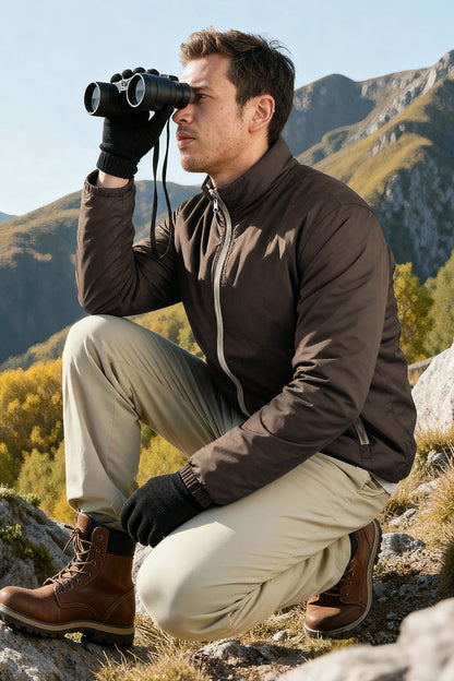 Men's Reversible Coat - Brown