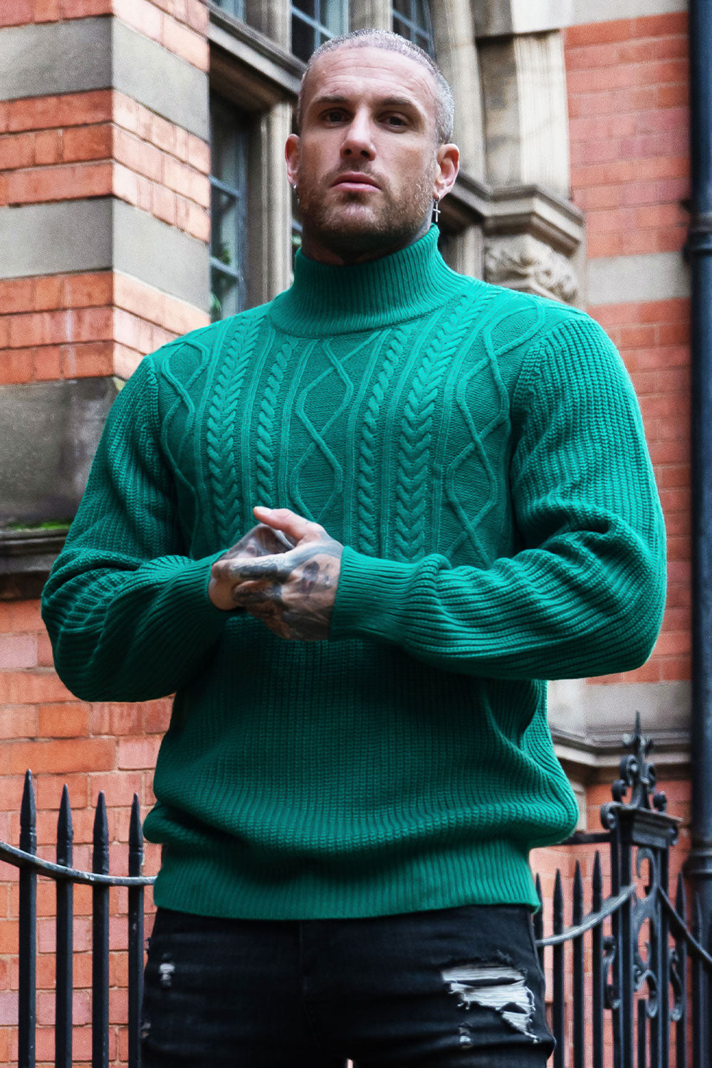 Pants Mens Dark Green Turtleneck Men's Turtleneck Sweater Green