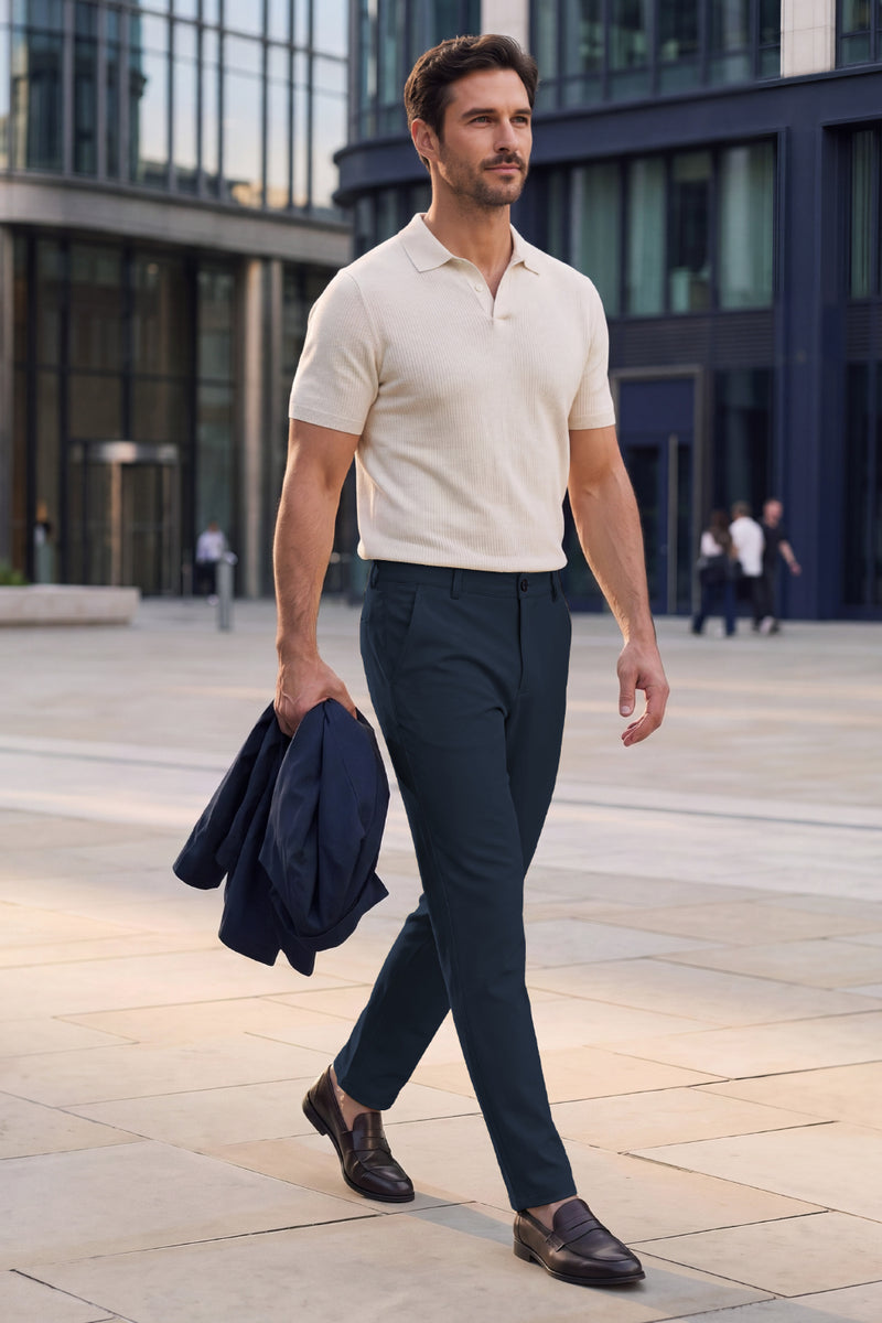 Moderne, maßgeschneiderte Slim-Fit-Arbeitshose für Herren