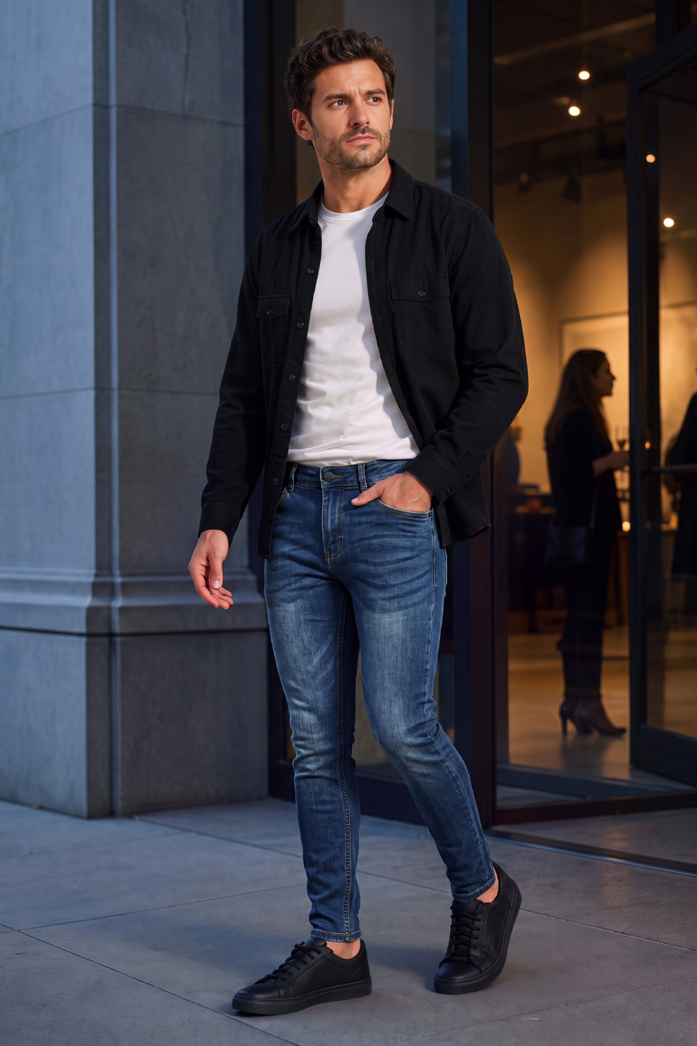 Men's Sculpt Skinny Jean - Dark Blue