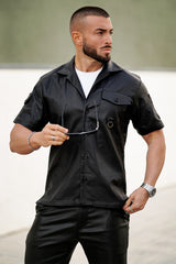  Men's Casual Sets - Leather & Black
