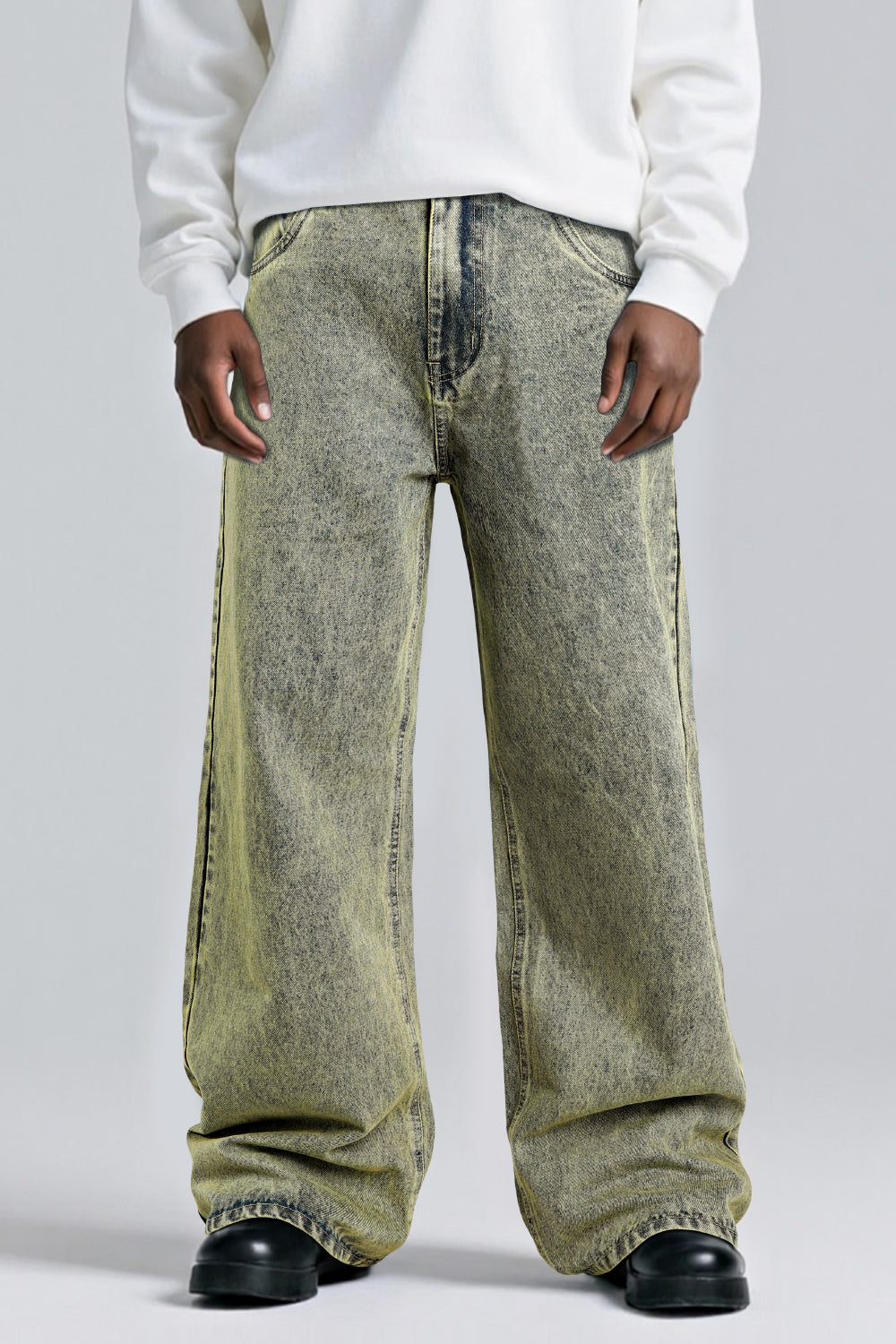 Men's Fashion Loose Jean - Retro Blue