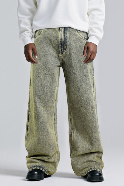 Men's Fashion Loose Jean - Retro Blue