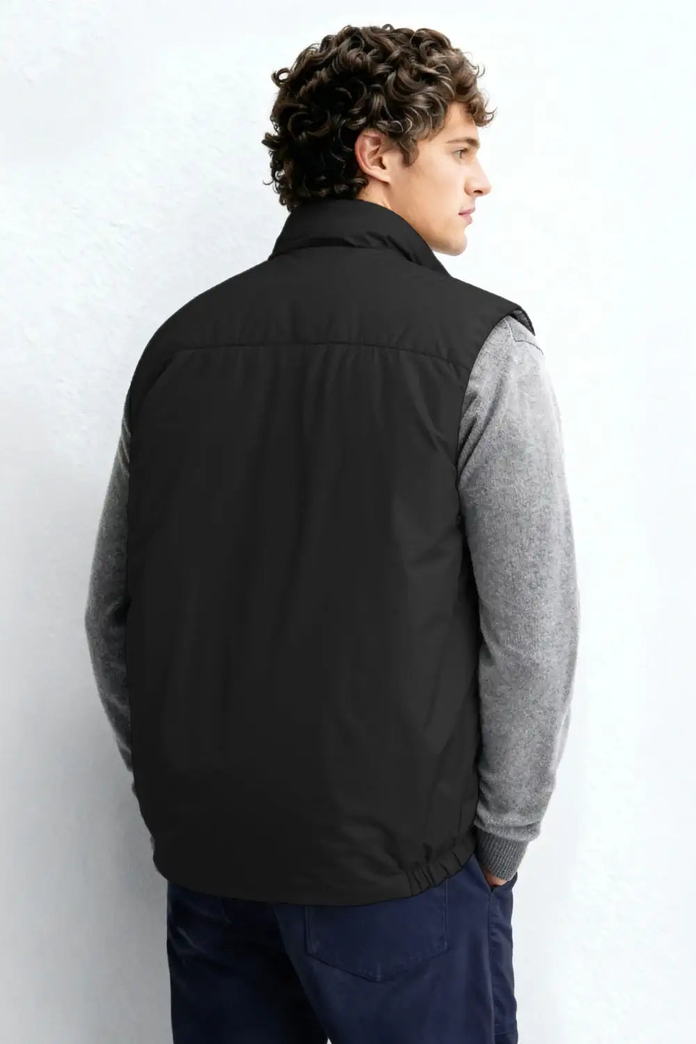 Men's Reversible Vest - Black For Sale – GINGTTO