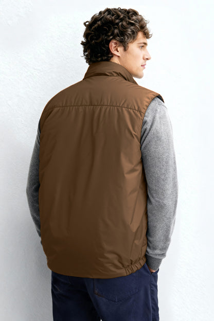 Men's Reversible Vest - Brown