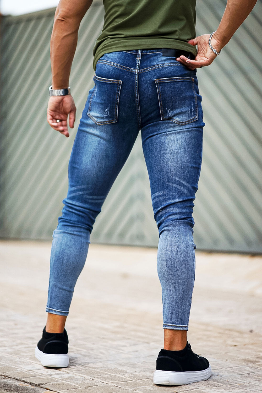 stylish skinny jeans - blue