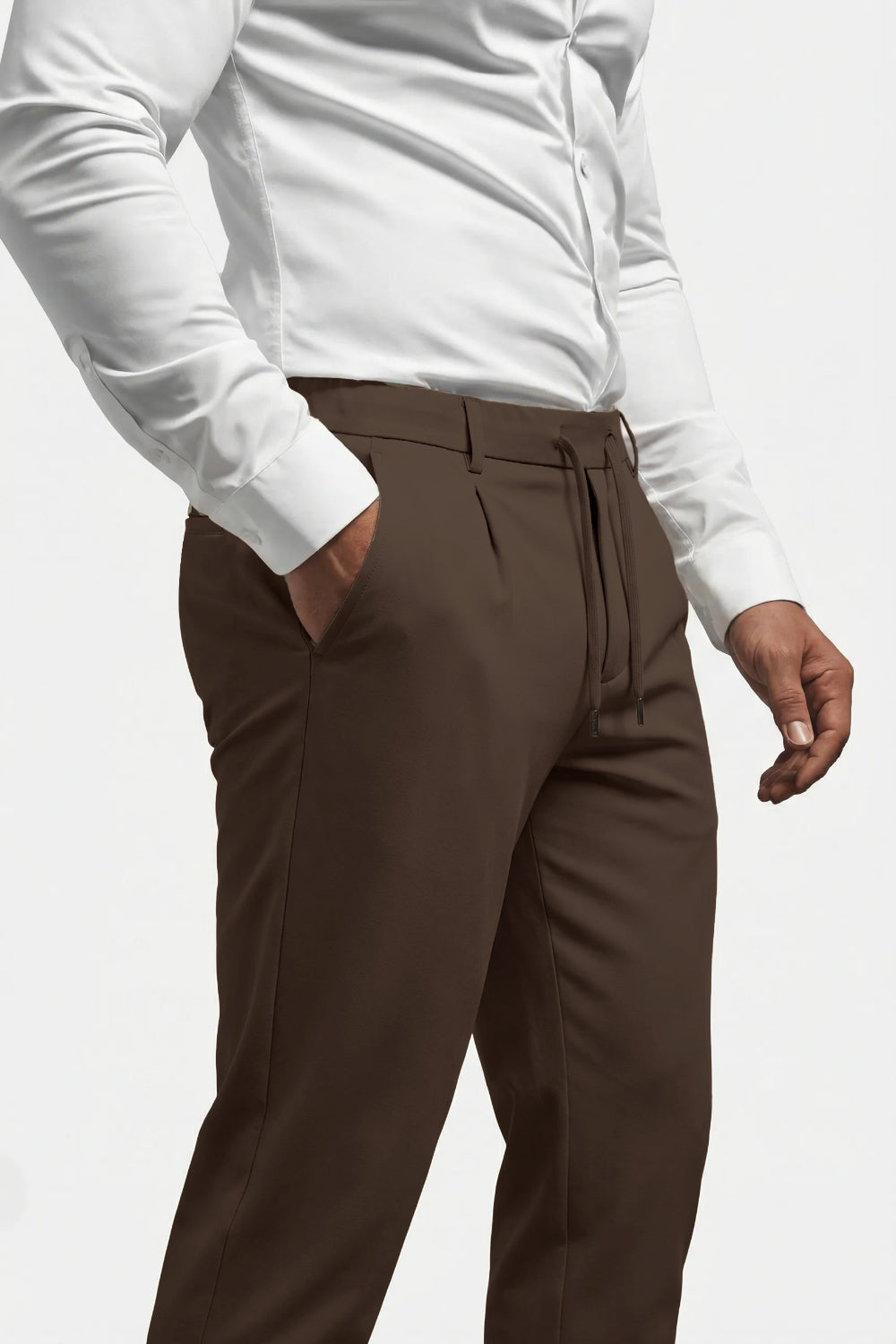 Men's Commuting 7*24 Business Pant - Dark Brown