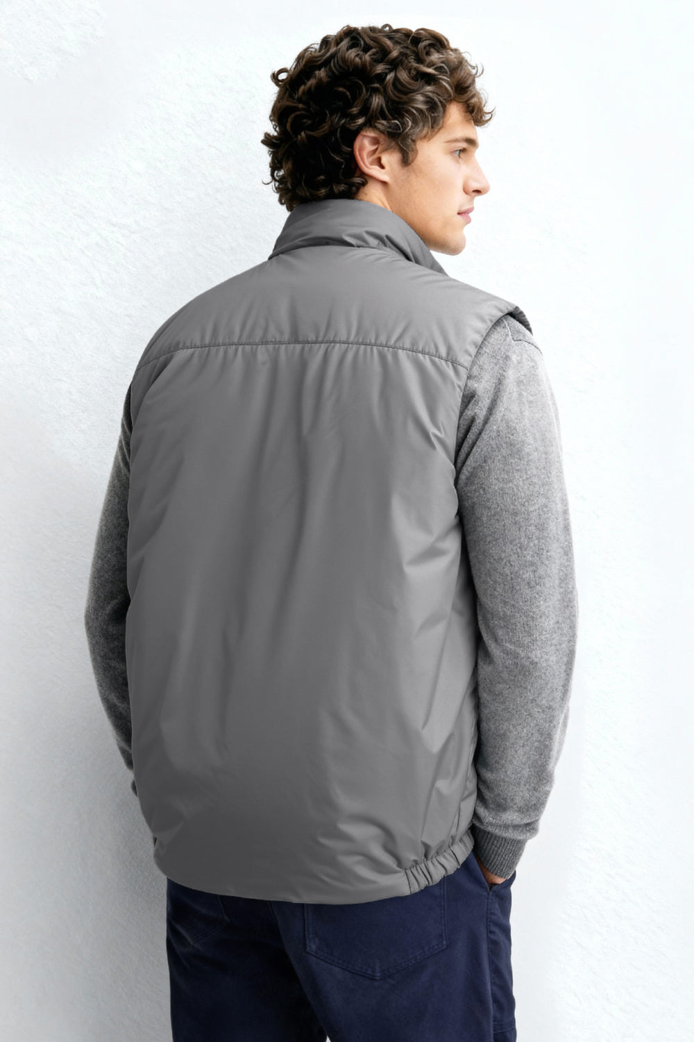 Men's Reversible Vest - Grey