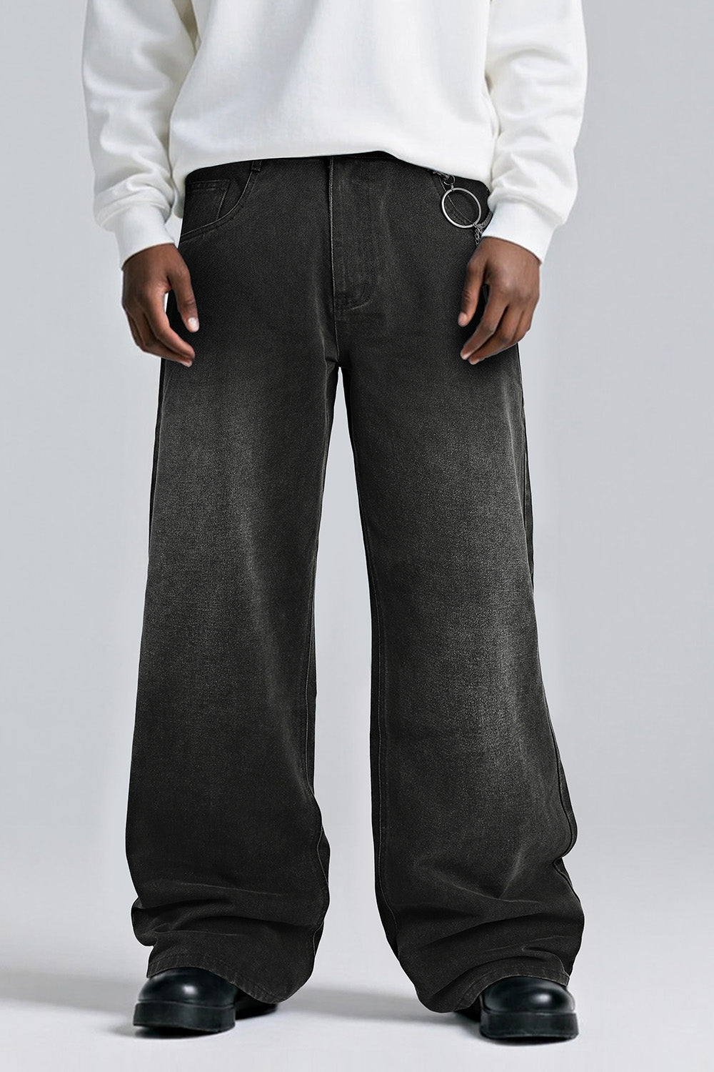 Men's Fashion Loose Jean - Black