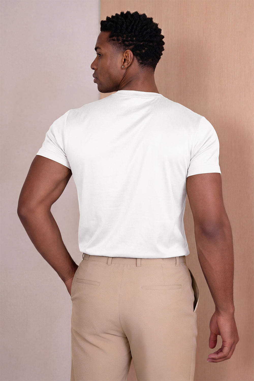 Men's Mercerized Cotton T-Shirt - White