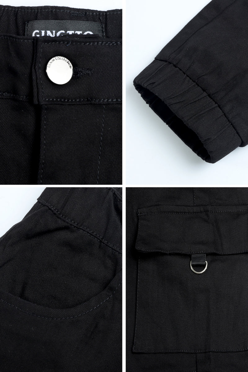 Men's Slim Fit Cargo Joggers | Multi-Pocket Tactical Pants with Cuffed Ankle