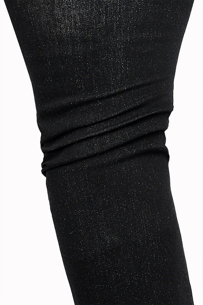 Super Stretch Skinny Jeans für Herren – Zerrissen &amp; Schwarz