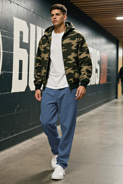 Mens Loose Casual Pant - Blue