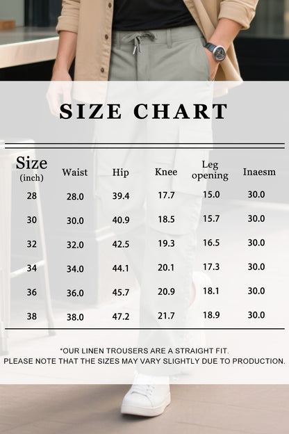 Men Straight Fit Cargo Pant - Grey