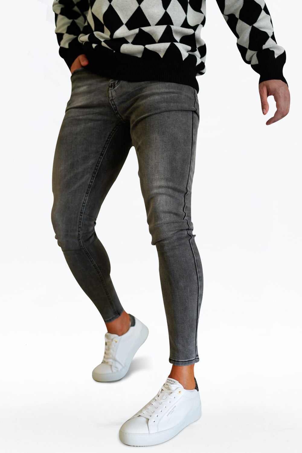 Gingtto Stretch Grey Jeans: Sleek And Stylish For The Modern Man