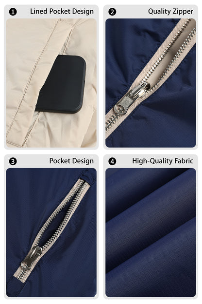 Men's Reversible Coat - Blue