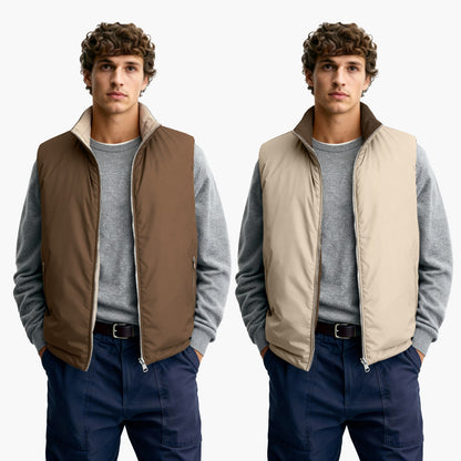 Men's Reversible Vest - Brown