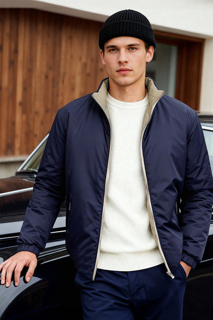 Men's Reversible Coat - Blue