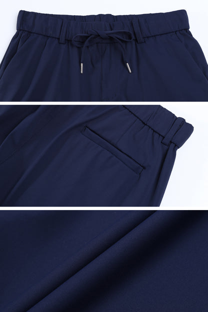 Men's Casual Drawstring Shorts - Navy