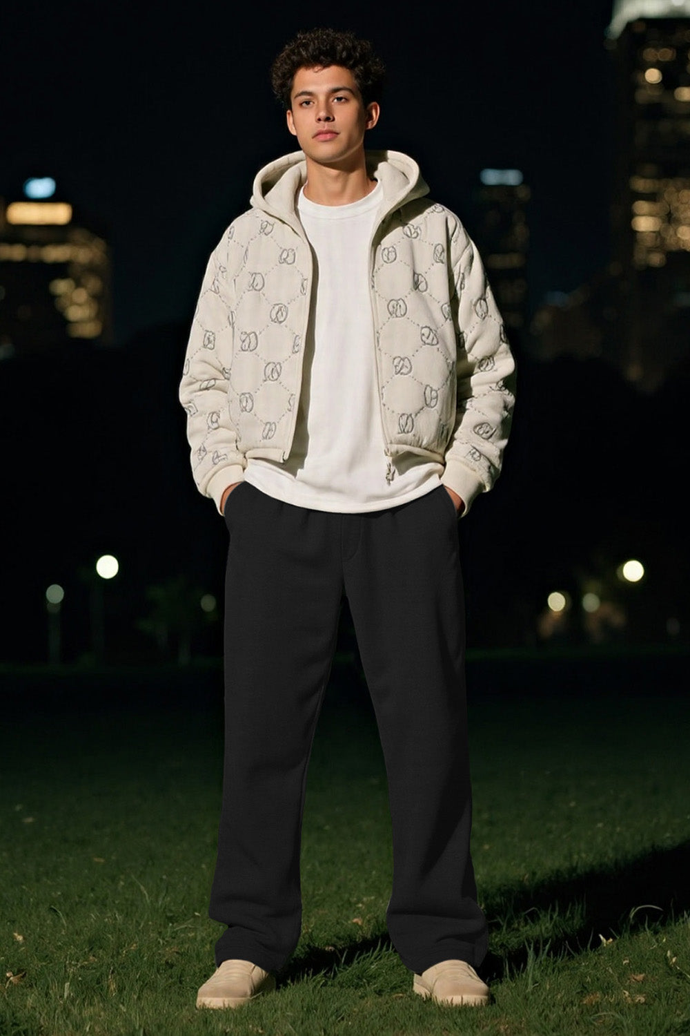 Mens Loose Casual Pant - Black