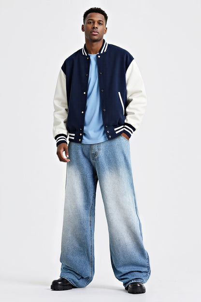 Men's Fashion Loose Jean - Light Blue