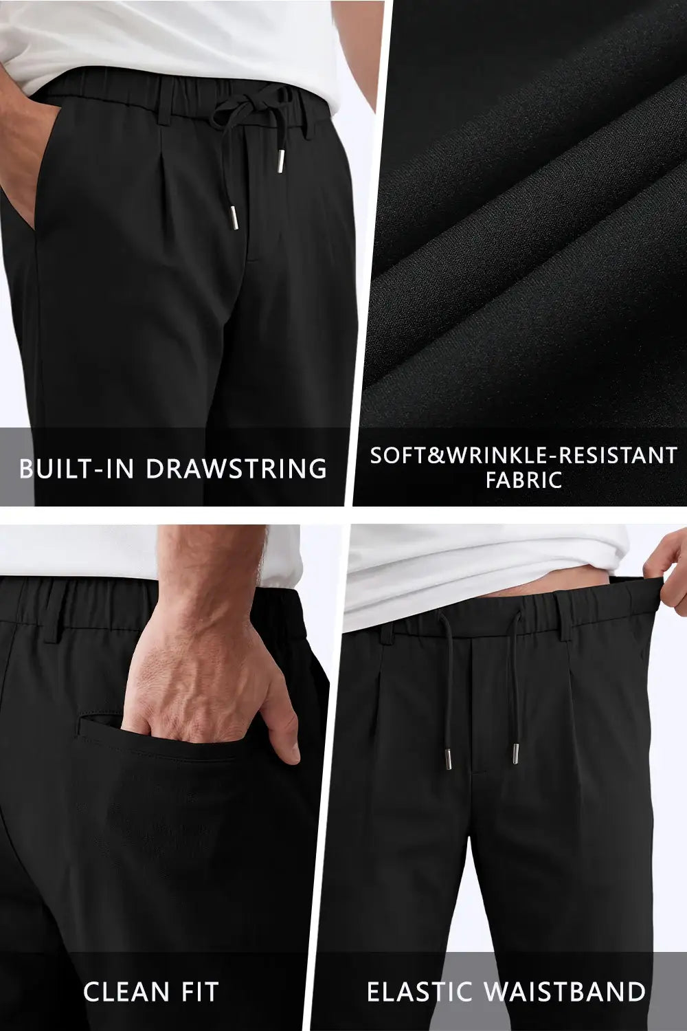 Men's Commuting 7*24 Business Pant - Black