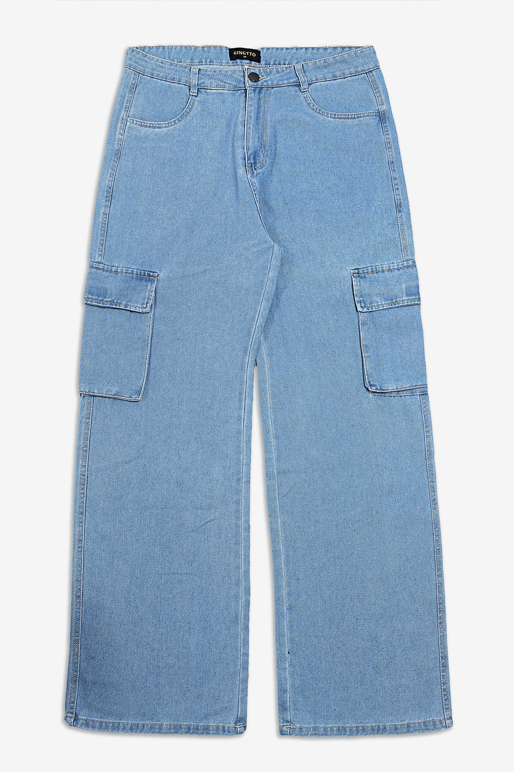 Men's Loose Jean With Pocket - Blue