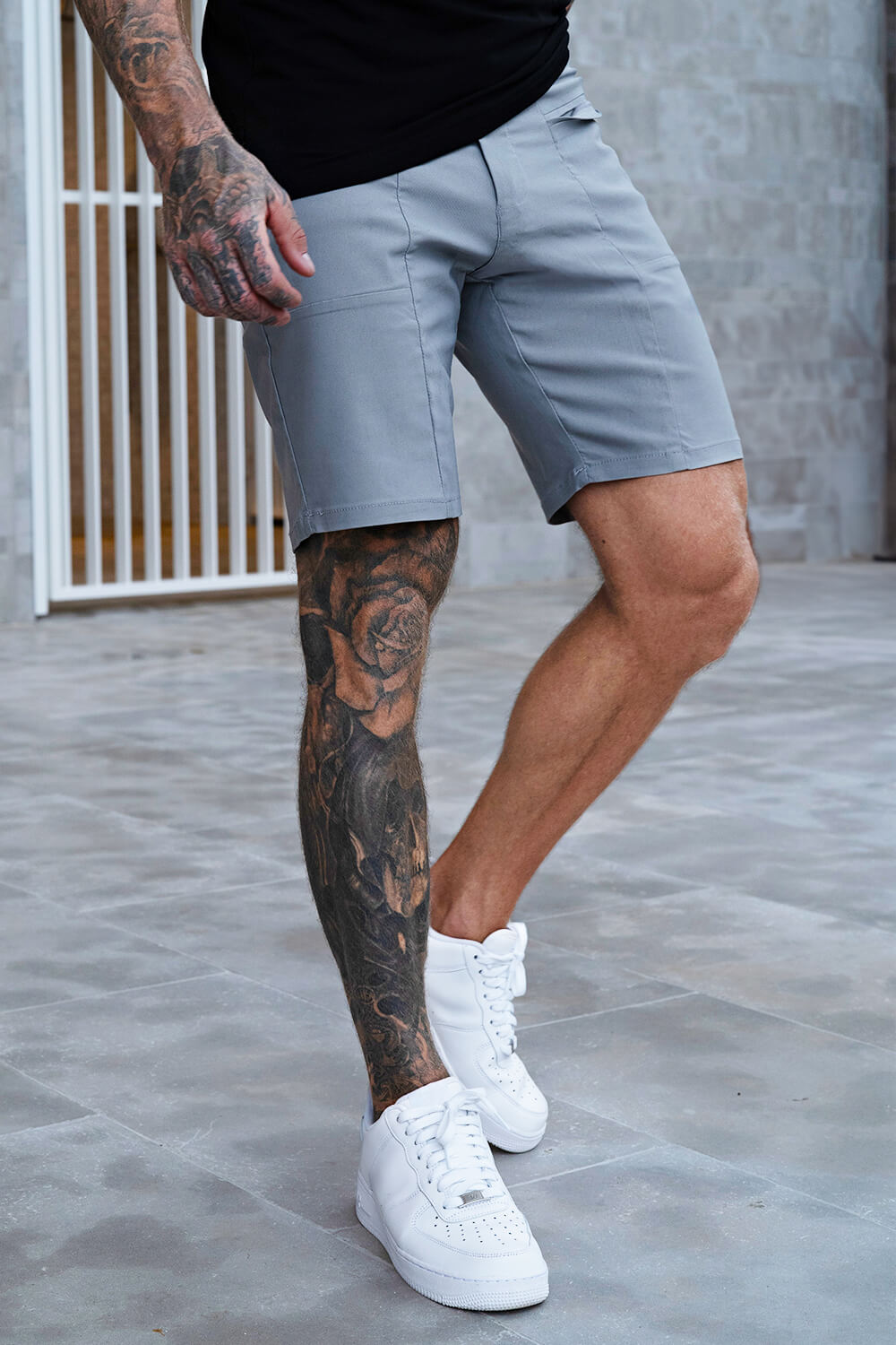 Buy $80 Free Shipping Men's Stretch Chino Short - Grey