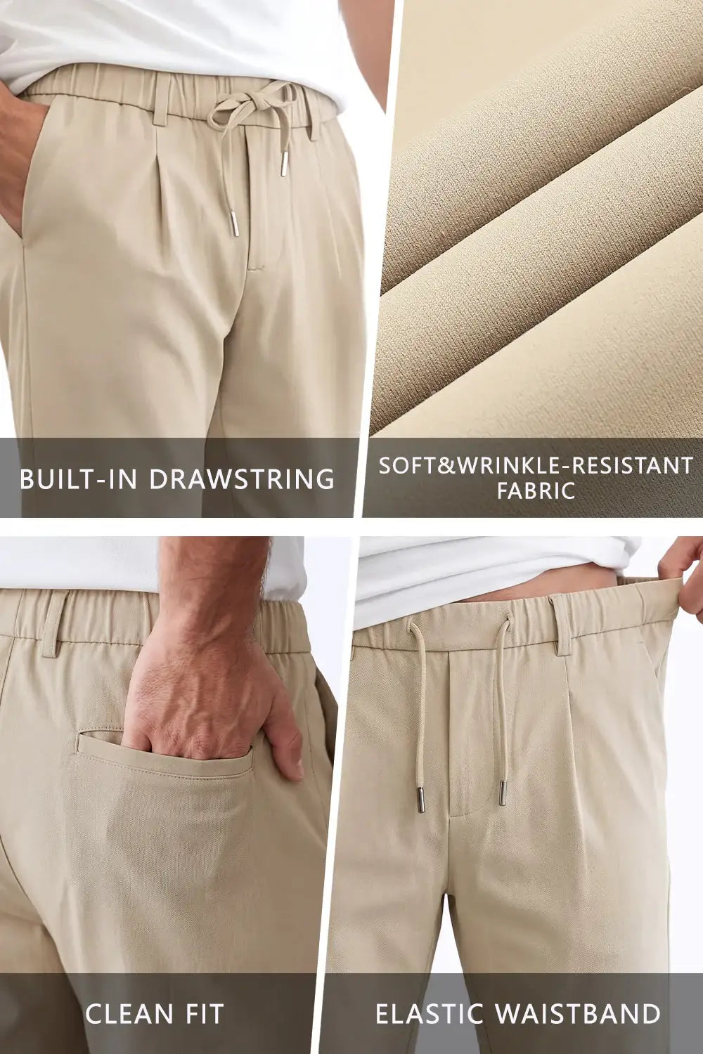 Men's Commuting 7*24 Business Pant - Khaki