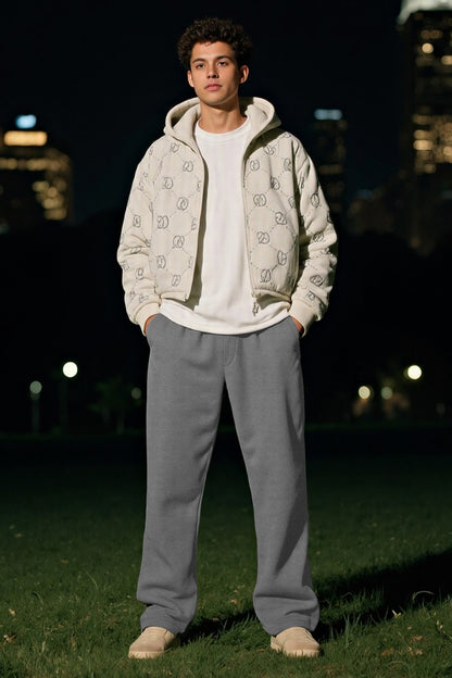 Mens Loose Casual Pant - Grey