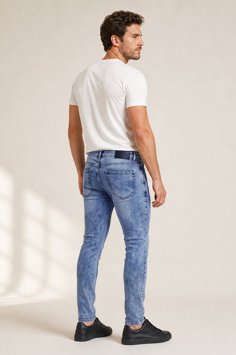Men's Blue Skinny Jean - High Waist