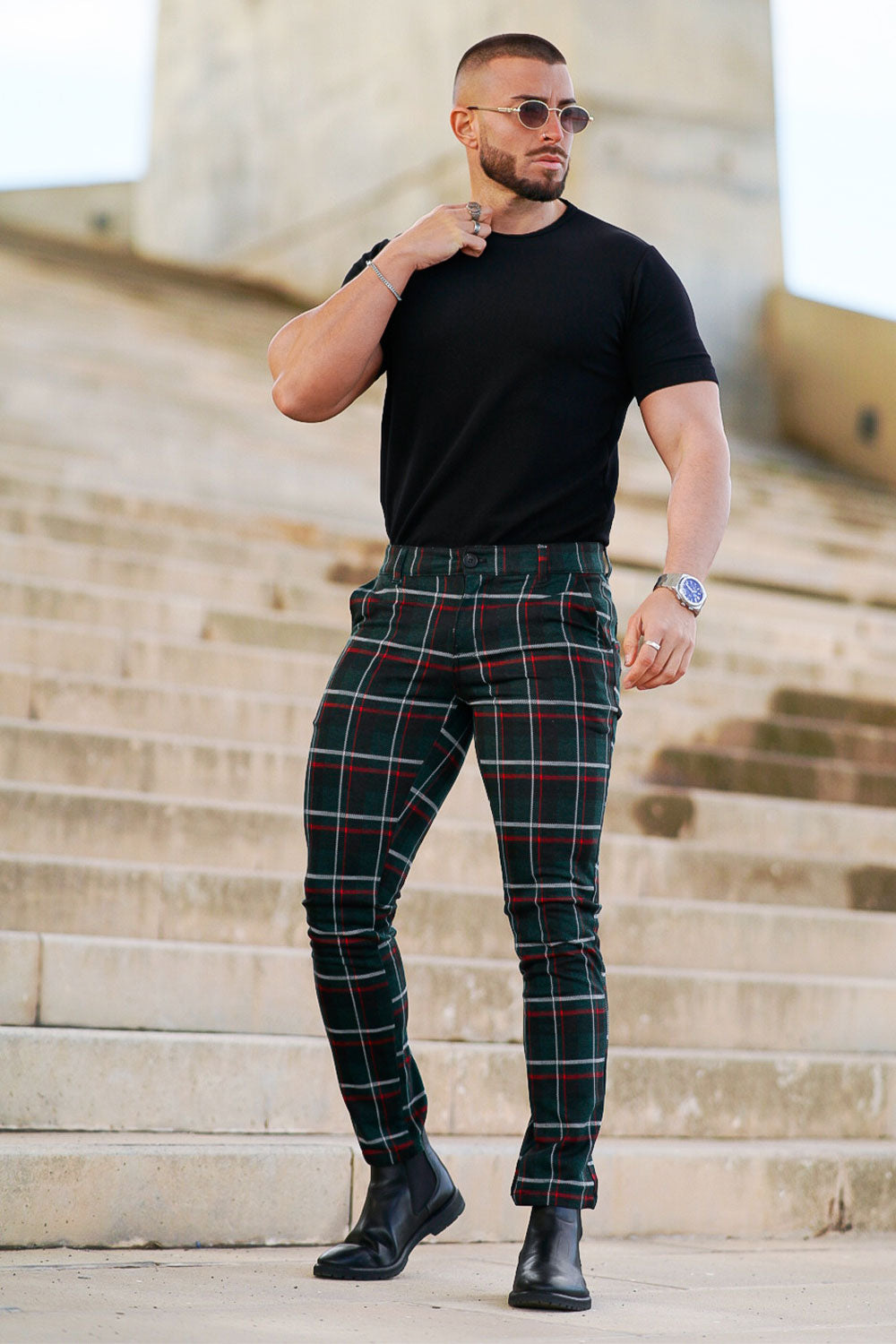 Men s Plaid Dress Pant For Sale GINGTTO