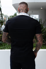 Men's Black Dress Shirt - Short Sleeve