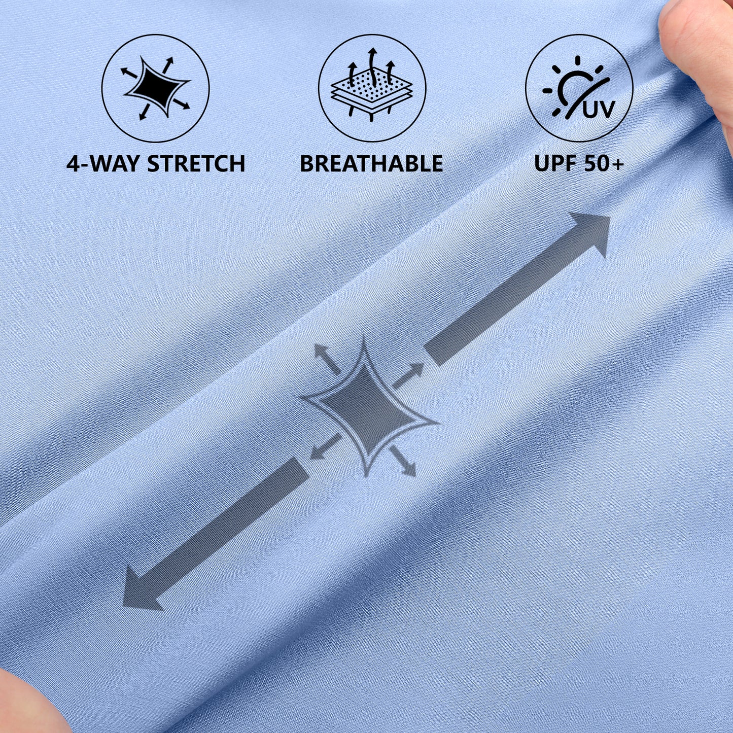 Mens Casual Chino Short - Sky Blue