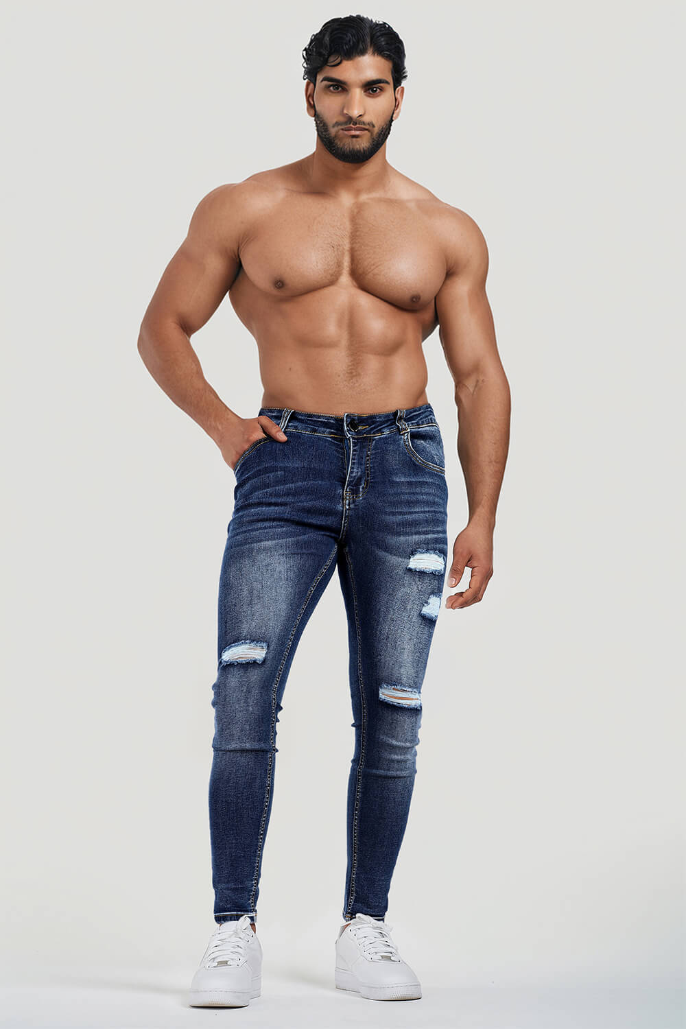 Jeans Slim F Da Uomo Per Ragazzi Adolescenti - Jeans Skinny Jeans With Stretch Comfortable Straight Leg Denim Pants For Casual Streetwear P 31227317 - Foto 11