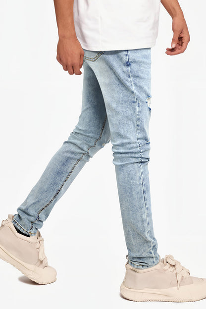 Skinny-Jeans für Herren in Blau - Zerrissen