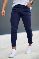 navy blue skinny jeans