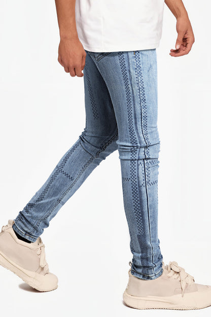 Men's Pinstripe Skinny Jean