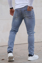 ripped slim fit jeans