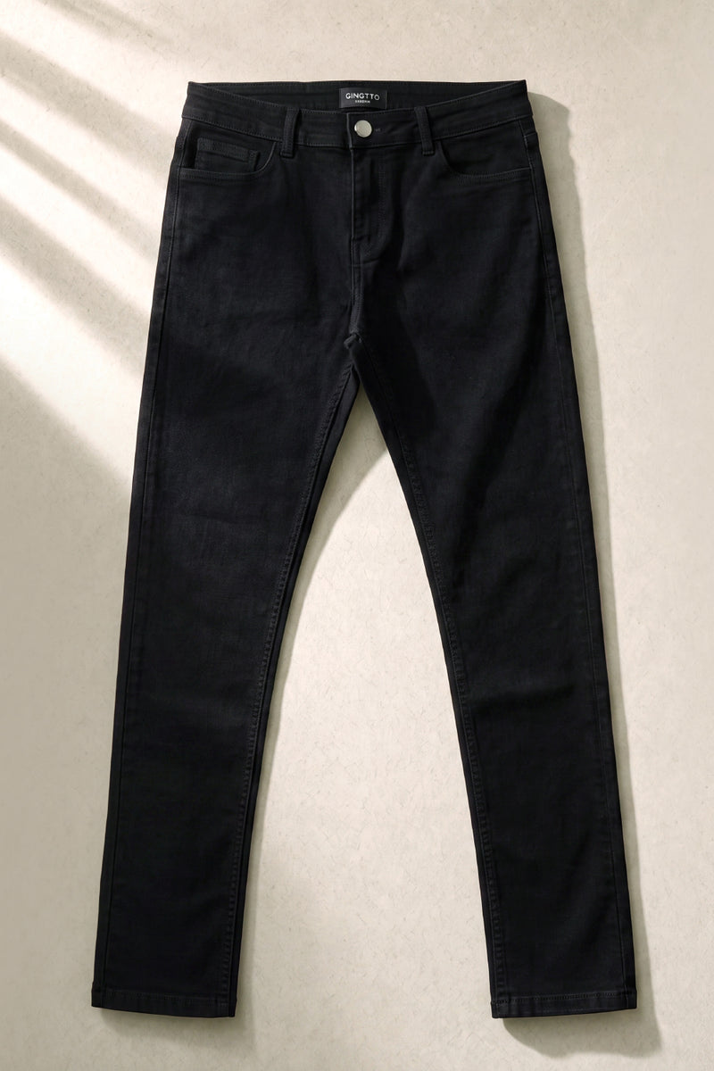 Jeans skinny da uomo - Jeans elasticizzati neri