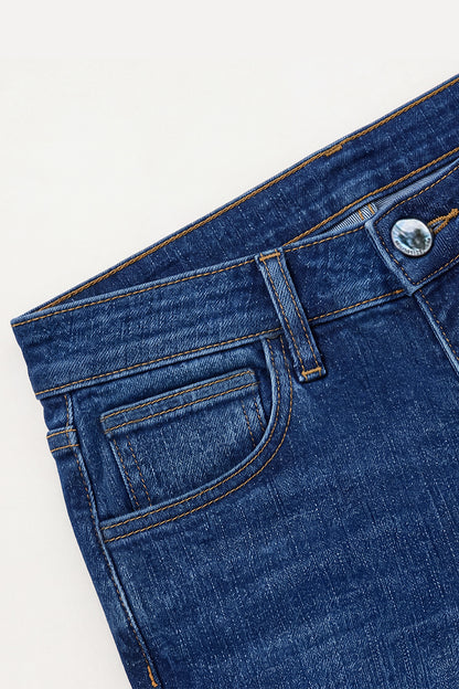 Jeans elasticizzati blu alla moda da uomo
