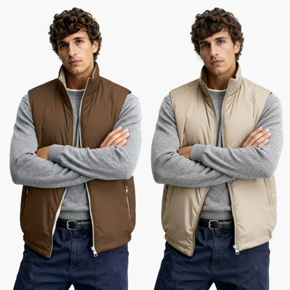 Men's Reversible Vest - Brown