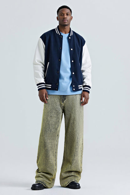 Men's Fashion Loose Jean - Retro Blue