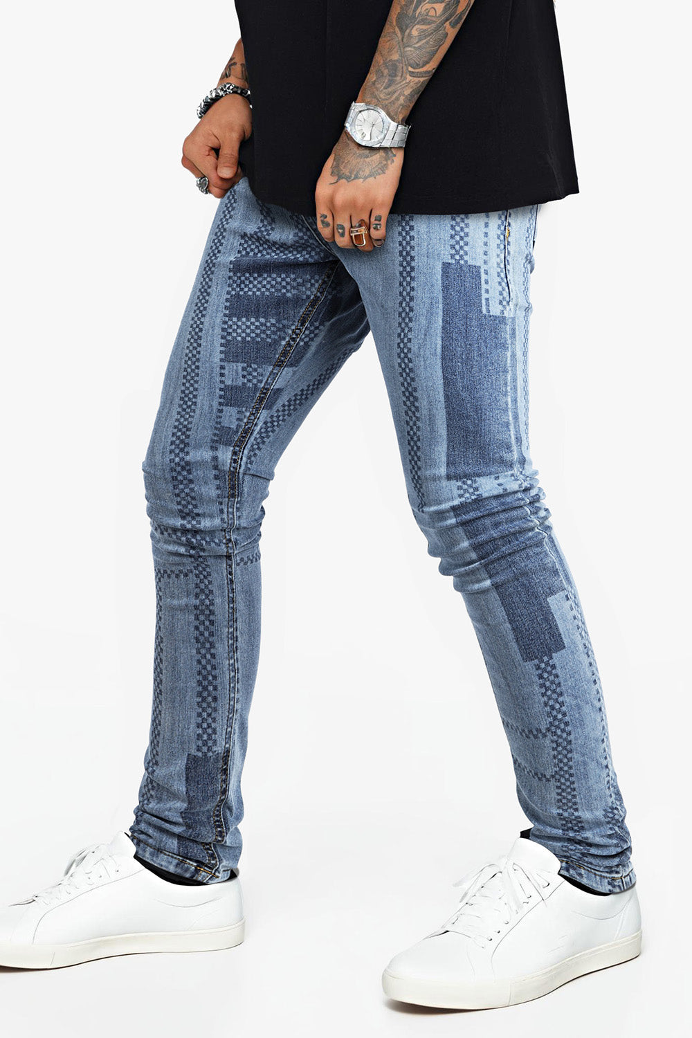 Men's Pinstripe Skinny Jean