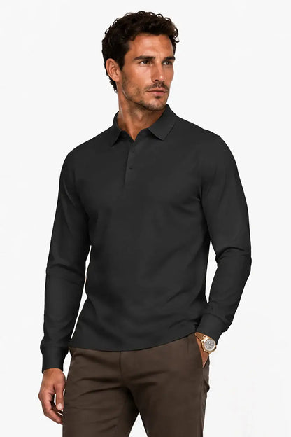 Camiseta de algodón mercerizado para hombre - Verde militar