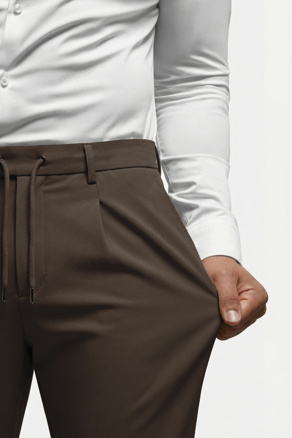 Men's Commuting 7*24 Business Pant - Dark Brown