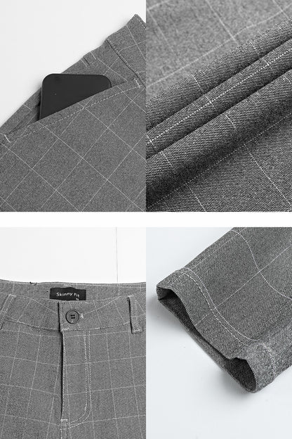 Men's Grey Skinny Pant - Lattice