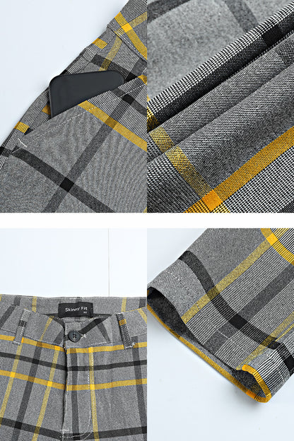 Pantalon skinny rayé pour hommes