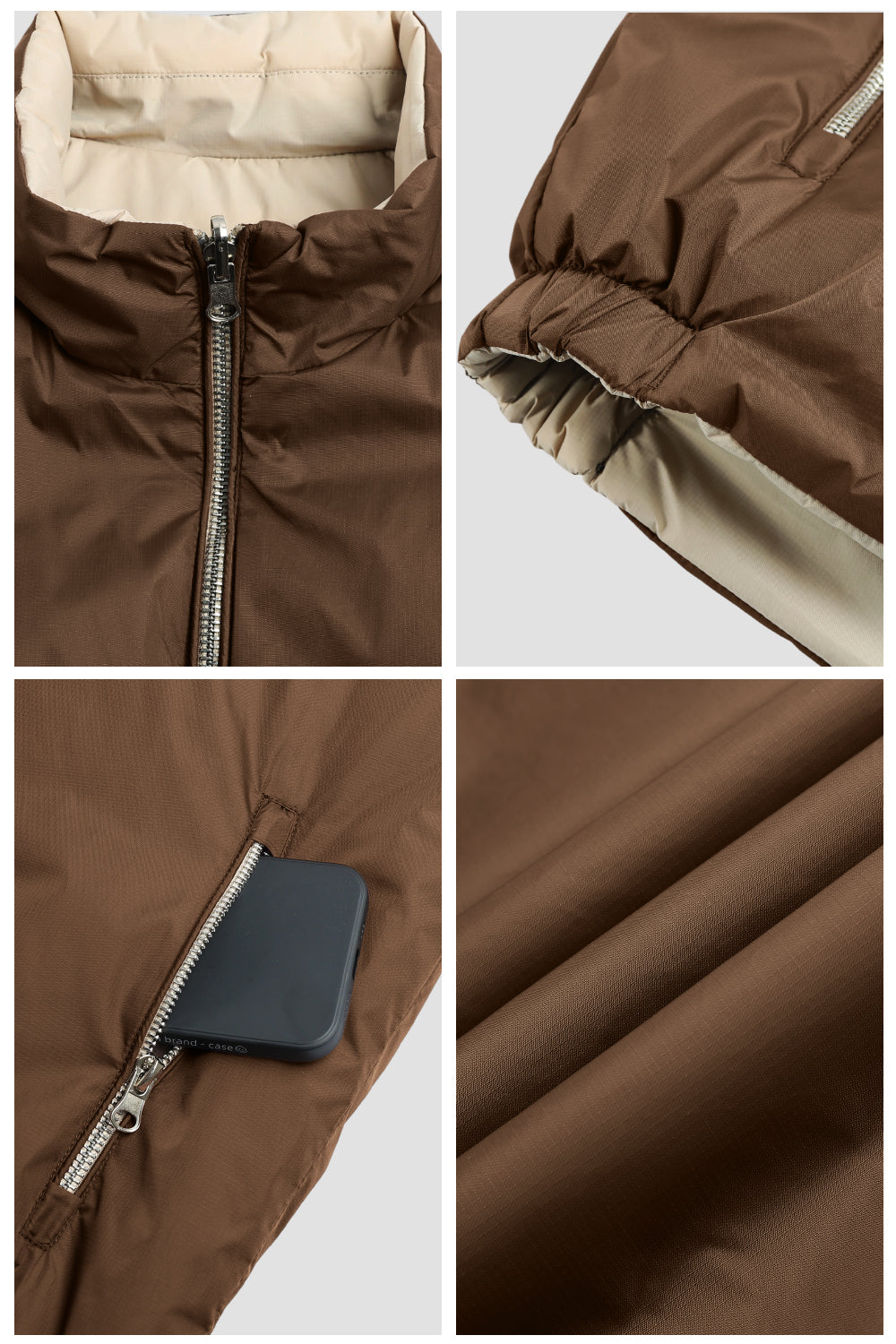 Men's Reversible Vest - Brown